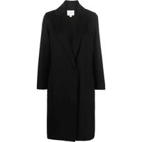 Paltas moterims, Juoda, Classic straight coat