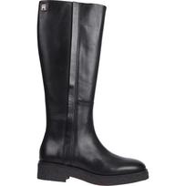 Auliniai moterims, Juoda, Crepe look longboot