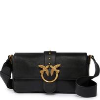 Rankinė per petį moterims, Juoda, Love one shoulder bags