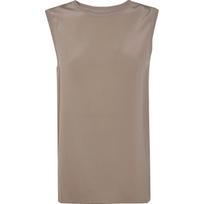 Marškiniai be rankovių moterims, Žalia, Silk tank top