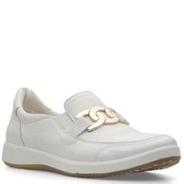 Loaferiai moterims, Balta, Roma loafers