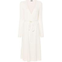 Midi suknelė moterims, Balta, Dress linen blend