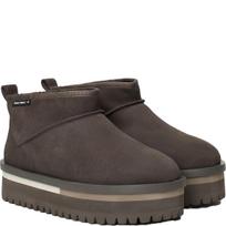 Pašiltinti aulinukai moterims, Pilka, Flatform boot