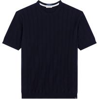Megztinis vyrams, Mėlyna, cotton roundneck