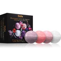 Delia Cosmetics Fizzing Bath Bombs Floral Mix dovanų rinkinys voniai 4x100 g