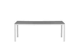 Sodo valgomojo stalas Break 205x90 baltas/pilkas
