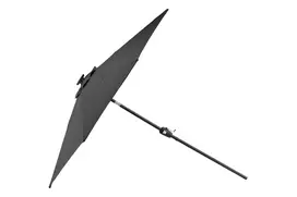 LED Lauko skėtis Sabal, Juoda, ø270cm