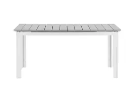 Lauko stalas Lygiai 160x240 cm, Balta/Pilka