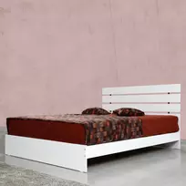 Dvigulė lova, Hanah Home, balta, 155 x 100 x 205, cm