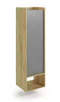 Lentyna MOBIUS regal 1D, ąžuolo/pilka