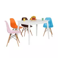 Valgomojo stalas, Hanah Home, baltas, 110 x 77 x 70, cm