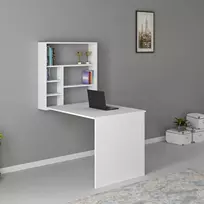 Darbo stalas, Hanah Home, baltas, 59 x 80,2 x 16, cm