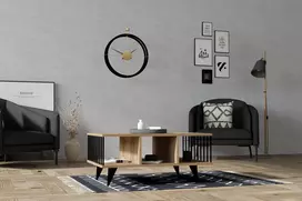 Kavos staliukas, Hanah Home, Riešutas, 90 x 40 x 60, cm