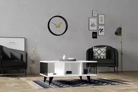 Kavos staliukas, Hanah Home, baltas, 90 x 40 x 60, cm