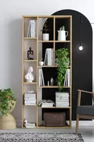Knygų lentyna, Hanah Home, Sapphire Oak, 75 x 170 x 18, cm