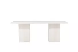 Valgomojo stalas Olga,  200x75cm  - Balkšva