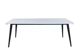 Valgomojo stalas Jimmy, 195x76cm, Juoda/Balta