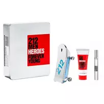 Carolina Herrera 212 Heroes Eau De Toilette 90ml Body Wash Spray 100ml Miniature 1u