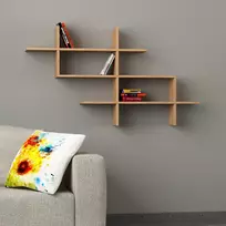 Knygų lentyna, Hanah Home, Ąžuolas, 150 x 82 x 22, cm