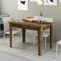 Virtuvės stalas, Hanah Home, Riešutas, 110 x 75 x 72, cm