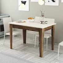 Valgomojo stalas Hanah Home 110 x 75 x 72 cm, rudos spalvos