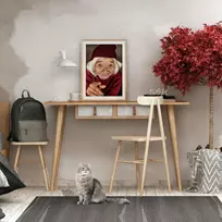 Darbo stalas, Hanah Home, ąžuolas Balta, 120 x 74 x 60, cm