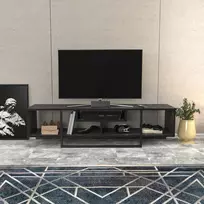 TV stovas, Hanah Home, juodas, 150 x 40 x 35,2, cm