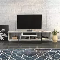 TV stovas, Hanah Home, juodas Balta, 150 x 40 x 35,2, cm