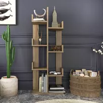 Knygų lentyna, Hanah Home, Oud ąžuolas, 50 x 173 x 22, cm