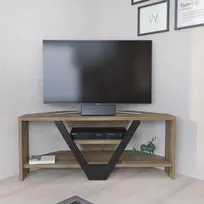 TV stovas, Hanah Home, graikinis riešutas Juoda, 90 x 36,8 x 35, cm