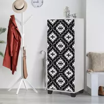 Batų spintelė, Hanah Home, balta Juoda, 50 x 127 x 38, cm