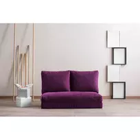 Dvivietė sofa-lova Hanah Home Taida, violetinė, 68 x 120 x 26