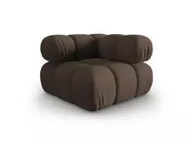 Modulinės sofos dalis - kampas, Bellis, 1 sėdynė, 94x94x70, rudas