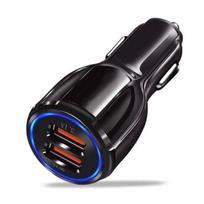 Greito įkrovimo 3.0 dvigubas USB automobilinio įkroviklio lizdas 12V/24V QC3.0 greito USB įkroviklio maitinimo lizdo bazė su jutikliniu jungikliu laidiniu įkrovikliu