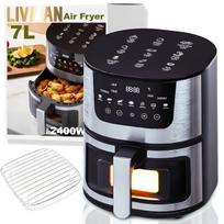 LIVMAN BY-503 su permatomu kepimo langeliu, jutikliniu ekranu, reguliuojama temperatūra ir iš anksto nustatytais kepimo režimais, 7l, 2400W