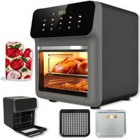 LIVMAN FD-1015B kepimo indas maistui kepti, skrudinti ir pašildyti su permatomu kepimo langeliu, jutikliniu ekranu, reguliuojama temperatūra ir iš anksto nustatytais kepimo režimais, 12l, 1350W