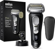 "Braun Series 9 Pro Premium" vyriškas skustuvas, "Stiftung Warentest" testo nugalėtojas, skutimosi galvutė, elektrinis skustuvas ir trimeris, 60 minučių veikianti baterija, skirtas 1, 3, 7 dienų barzdai, dovana vyrui, 9410s, juodas