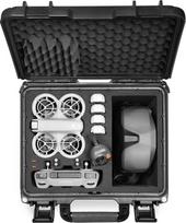 LEKUFEE Nešiojamasis vandeniui atsparus kietas dėklas, skirtas DJI Neo Drone, DJI Neo Fly More Combo, juodas, kelionėms, sportui, žygiams, stovyklavimui, patalpose arba lauke