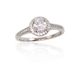Sidabrinis žiedas Diamond Sky "Hearts and Arrows VI" DS01G371, 18