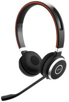 Belaidės ausinės Jabra Evolve 65 Duo UC, juoda sp./oranžinė sp.