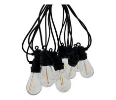 LED Lauko dekoratyvinė girlianda 10xLED/0,36W/230V 8 m IP44 juoda