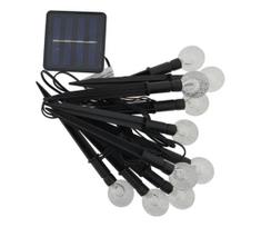 LED RGB saulės šviestuvas 10x LED/1,2 V 300 mAh IP44 juodas