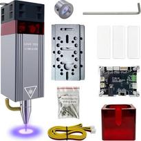 Patobulintas lazerio modulio rinkinys, 10 W optinė galia su oro pagalbininku ir magnetine apsauga akims, LASER TREE 80 W lazerio galvutė, dvigubas itin smulkus suspaudimas lazeriniam graviravimo aparatui, 12 V