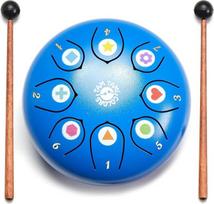 Tongue Drum Handpan Instrument - Drum Children's Percussion - Musical Instrument for Children Montessori | 6 Inch 8 Tones | Original Gift for Girls or Boys Toy from 3 Years