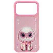 Nimmy Cool AND Cute 2.0 Rabbit case for iPhone 17 Pro, pink