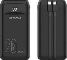 Awei Powerbank 20000mAh P169 K 22,5W USB-C+Apple Cab