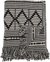 Bloomingville - Gutte Recycled Cotton Throw 160x130 cm - Black