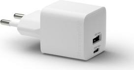 Dbramante1928 - Re-charge - Wall Charger GaN - USB-C+USB-A 30W+18W EU - White