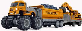 KLX - Die-cast dumper w/hangers, excavator & friction (534676)