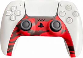 Piranha PS5 Controller Skins - Camo Red